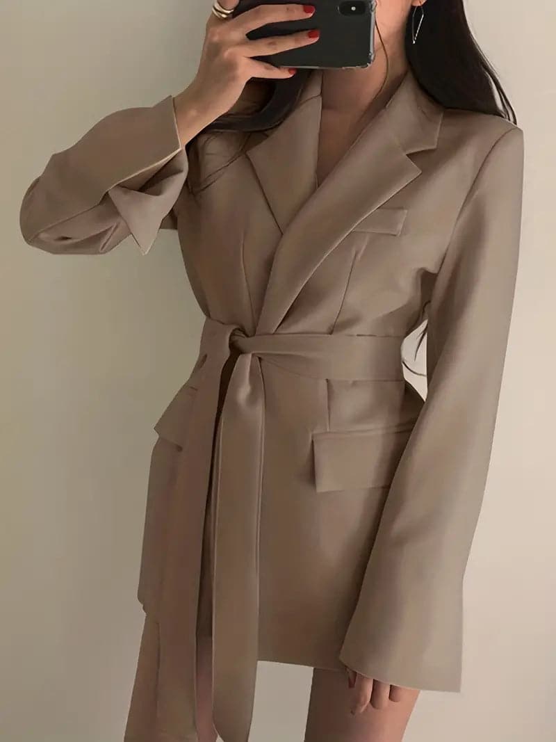 Melly - Manteau blazer de qualité supérieure, coupe chic