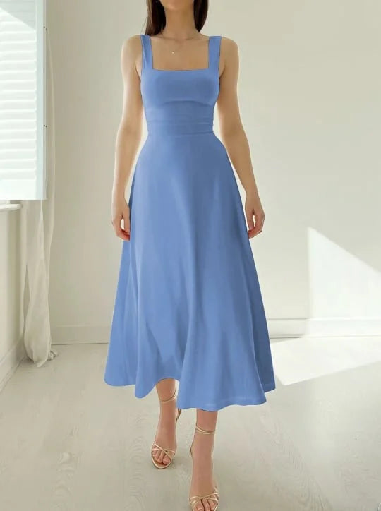 Robe à larges bretelles en coton - Confortable, élégante et respirante