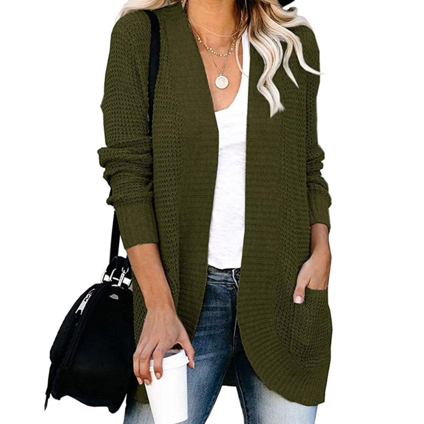 Liv - Cardigan en grosse maille de haute qualité