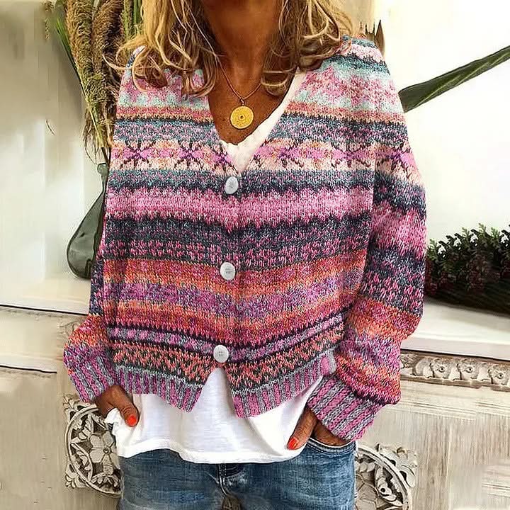 Pull à manches longues coloré, doux et confortable pour femme