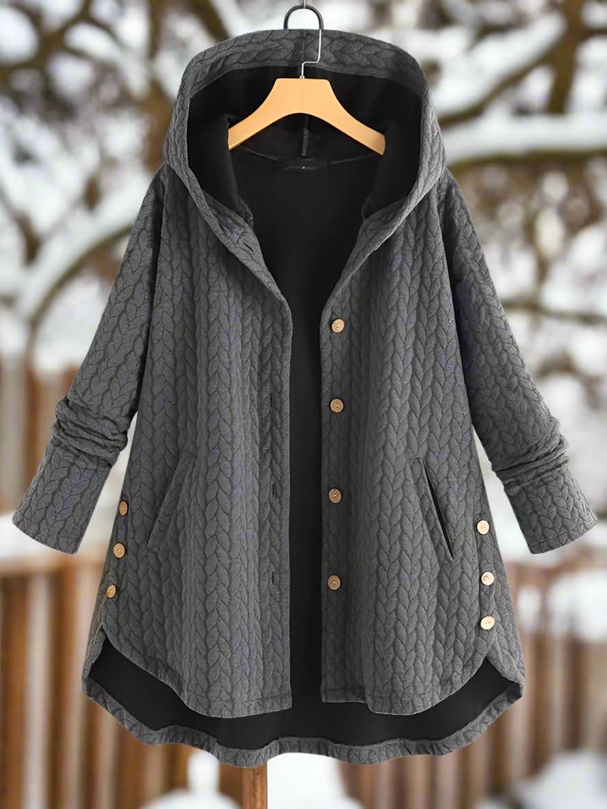Veste à Capuche Matelassée Cozy, Élégante et Pratique pour Femmes