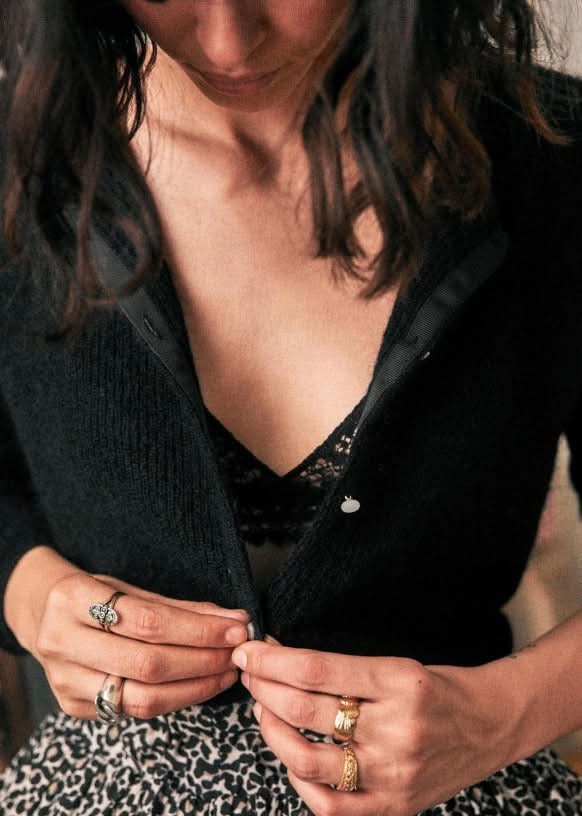 Cardigan en chint léger, confortable et élégant pour femme