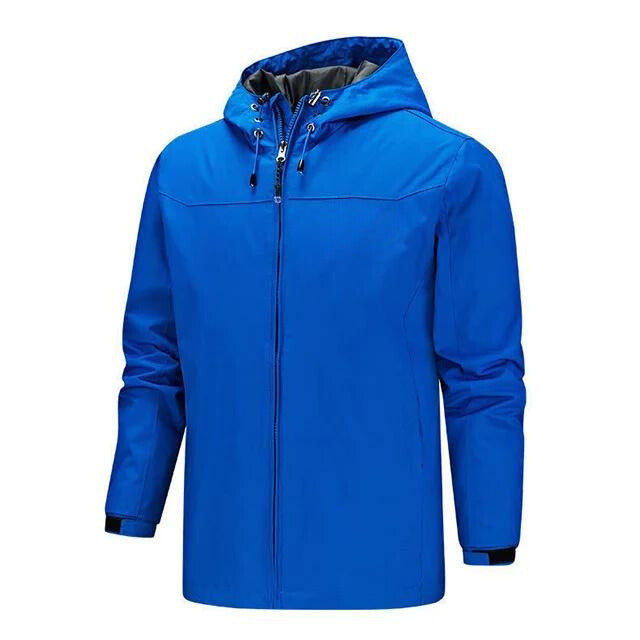 Veste imperméable homme – Coupe régulière – Capuche ajustable – Poignets réglables