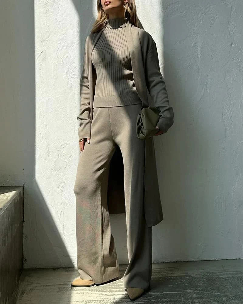 Ensemble Cozy Luxe, Élégant, Confortable et Sophistiqué pour Femmes