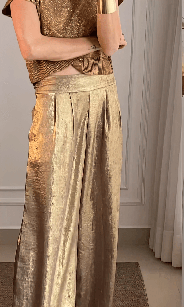 Top et pantalon élégants Felicia - Ensemble chic et confortable