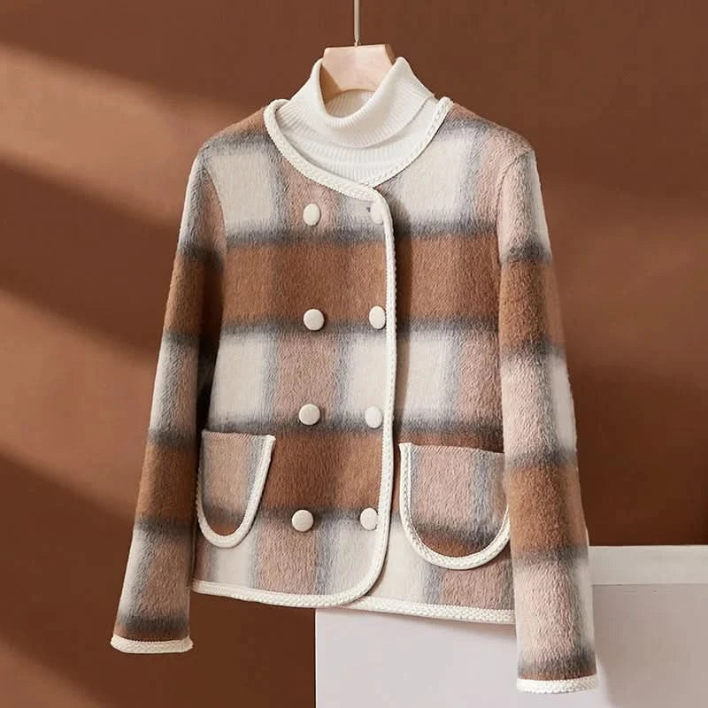 Veste d'hiver élégante, confortable et tendance pour femme.