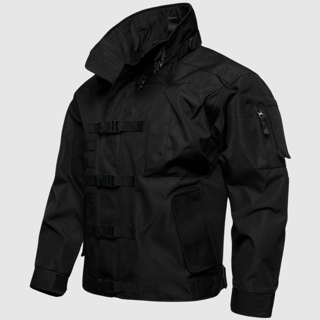 Veste homme – Coupe ajustable – Style utilitaire – Tissu résistant déperlant