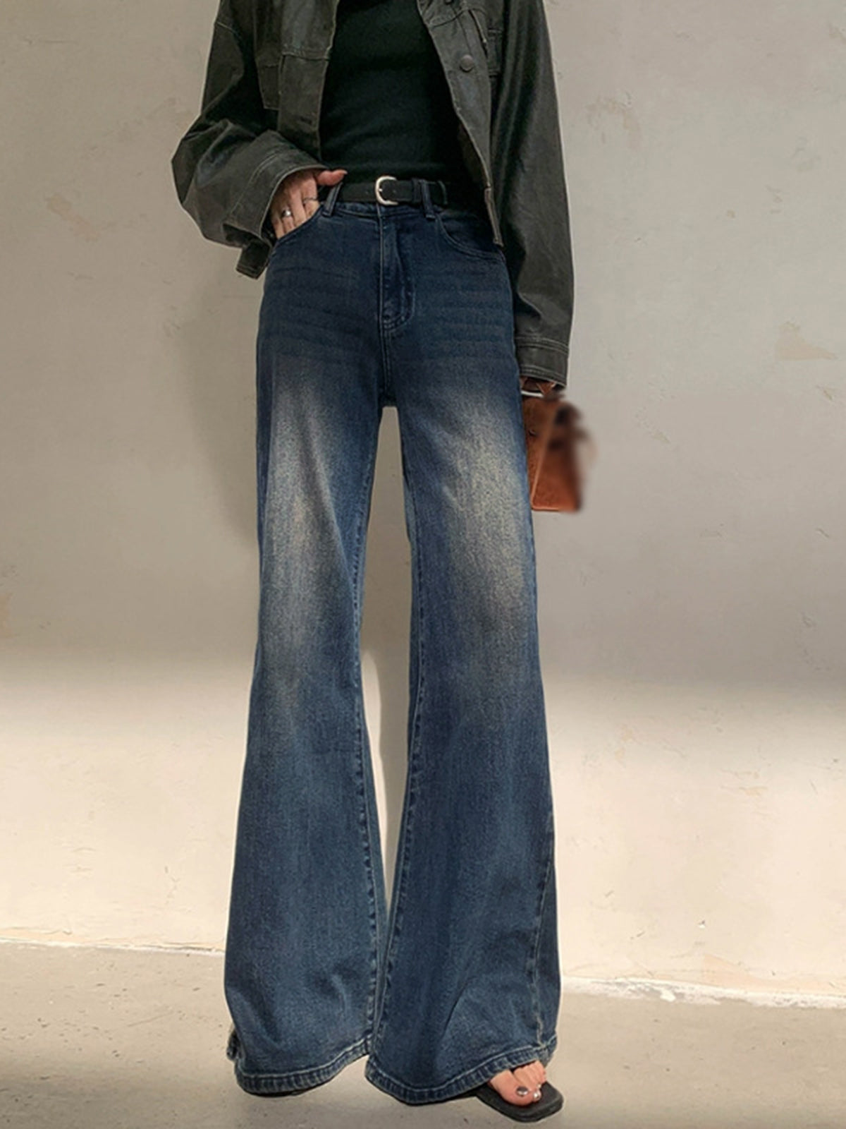 Jean Large Taille Haute - Coupe Ample - Style Vintage - Confort Durable