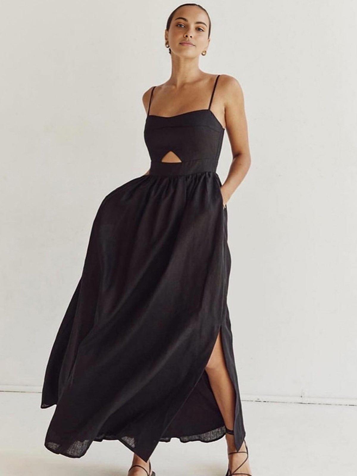Robe maxi élégante avec dos ouvert pour femme - Chic et sophistiquée