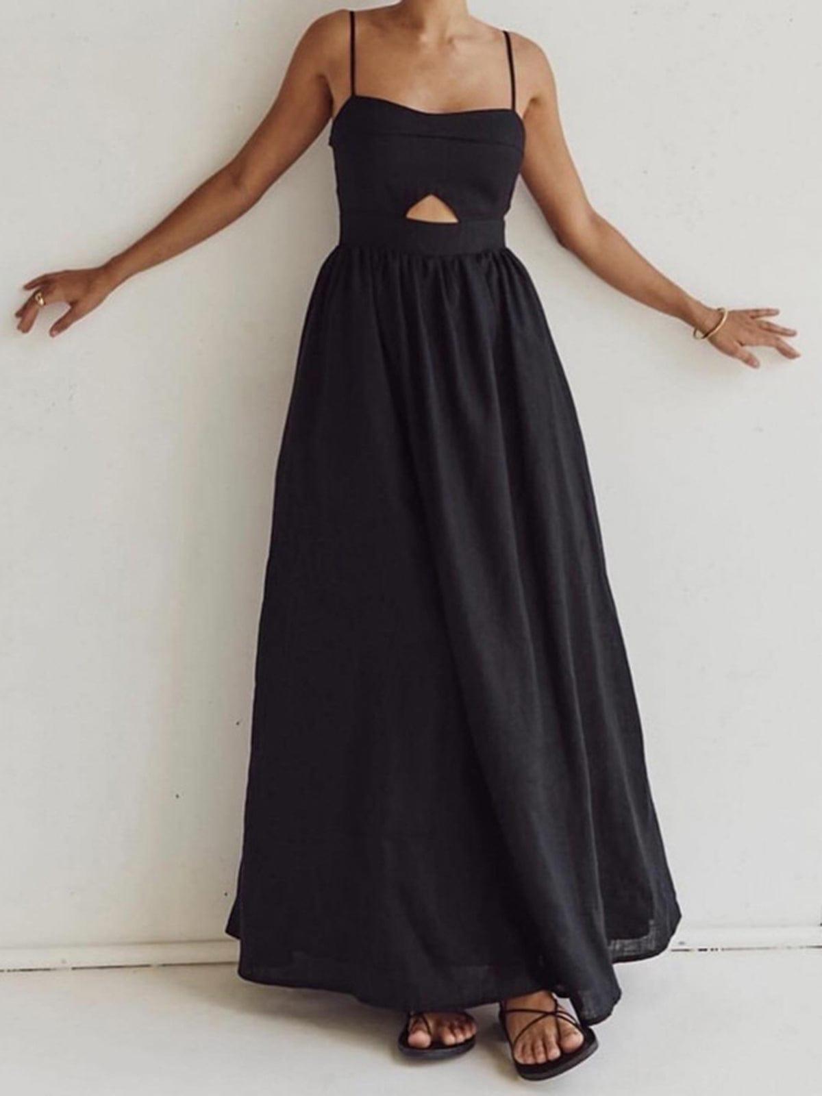 Robe maxi élégante avec dos ouvert pour femme - Chic et sophistiquée