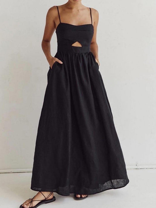 Robe maxi élégante avec dos ouvert pour femme - Chic et sophistiquée