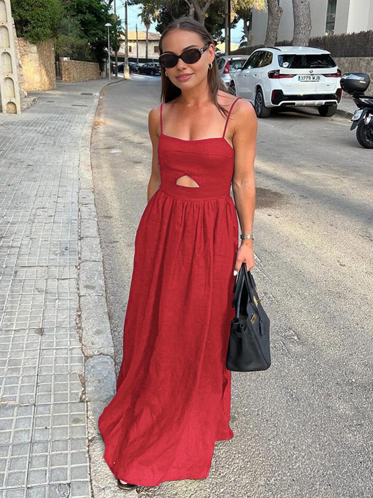 Robe maxi élégante avec dos ouvert pour femme - Chic et sophistiquée