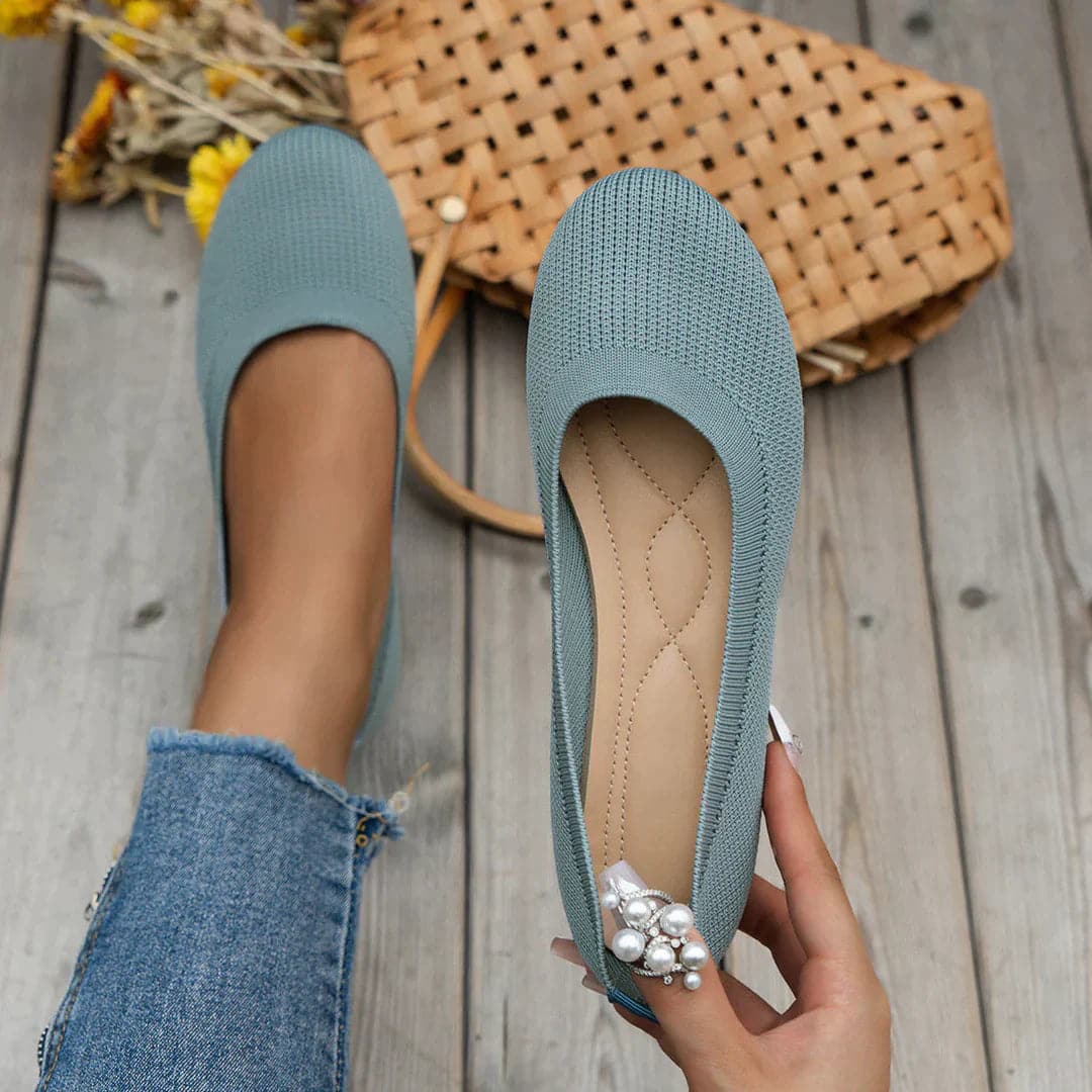 Chaussures Ballerines Femme - Respirantes - Confort Semelle Coussinée - Style Décontracté