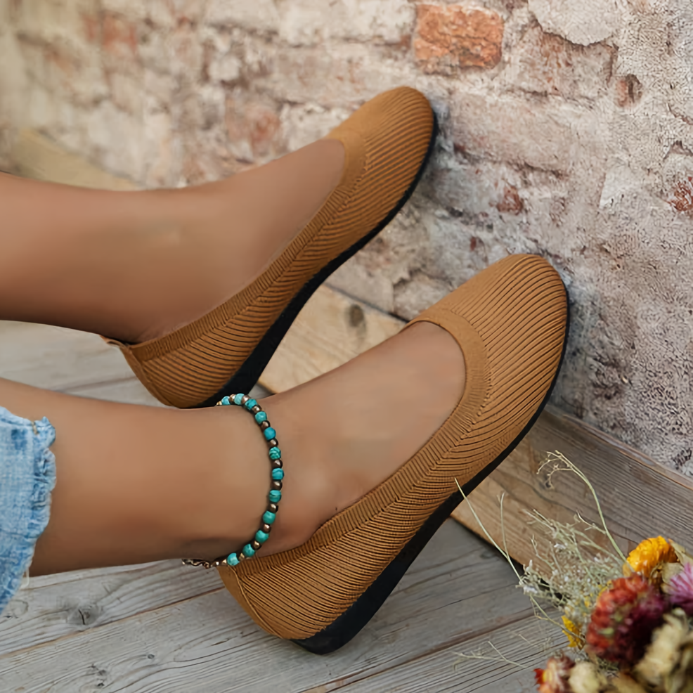 Chaussures Ballerines Femme - Respirantes - Confort Semelle Coussinée - Style Décontracté