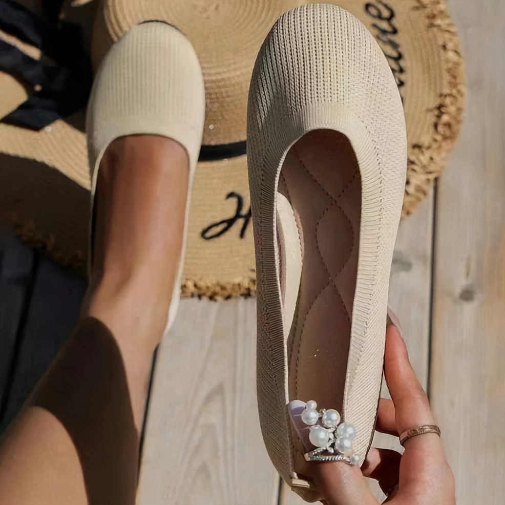 Chaussures Ballerines Femme - Respirantes - Confort Semelle Coussinée - Style Décontracté