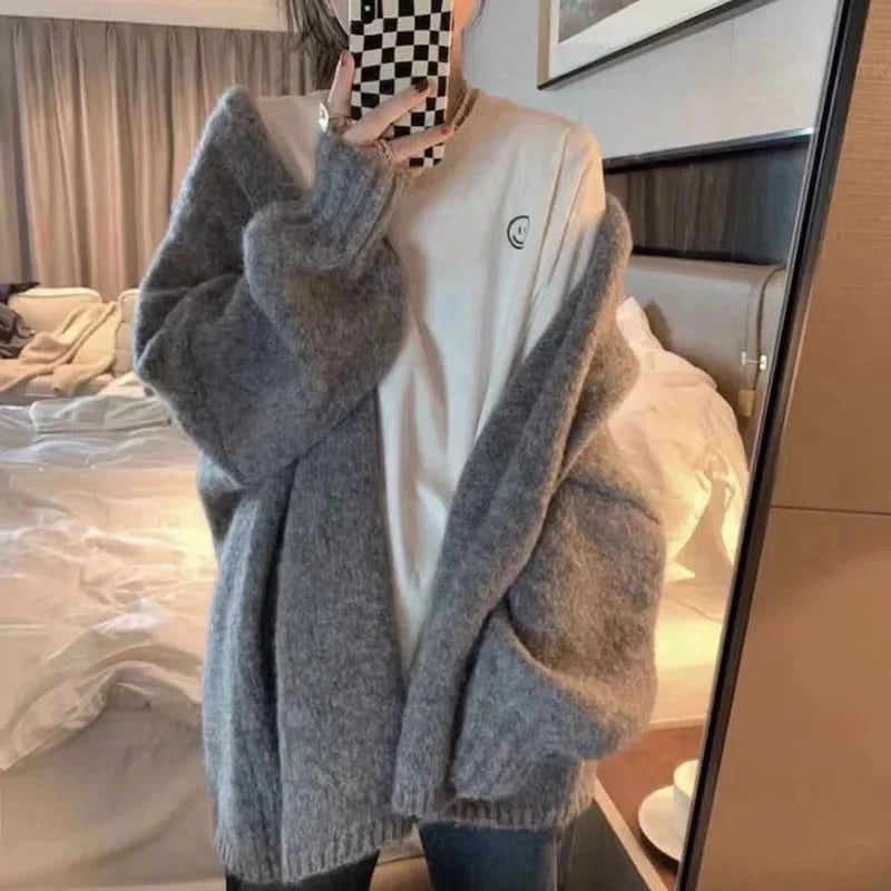 Cardigan en tricot élégant, confortable et chaud pour femme