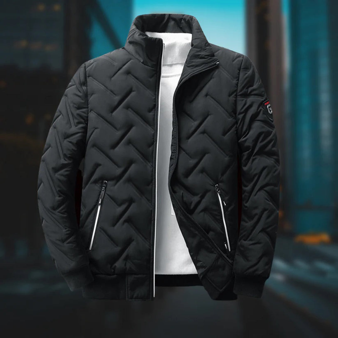 Veste matelassée homme – Coupe standard – Déperlante – Col montant – Poches zippées