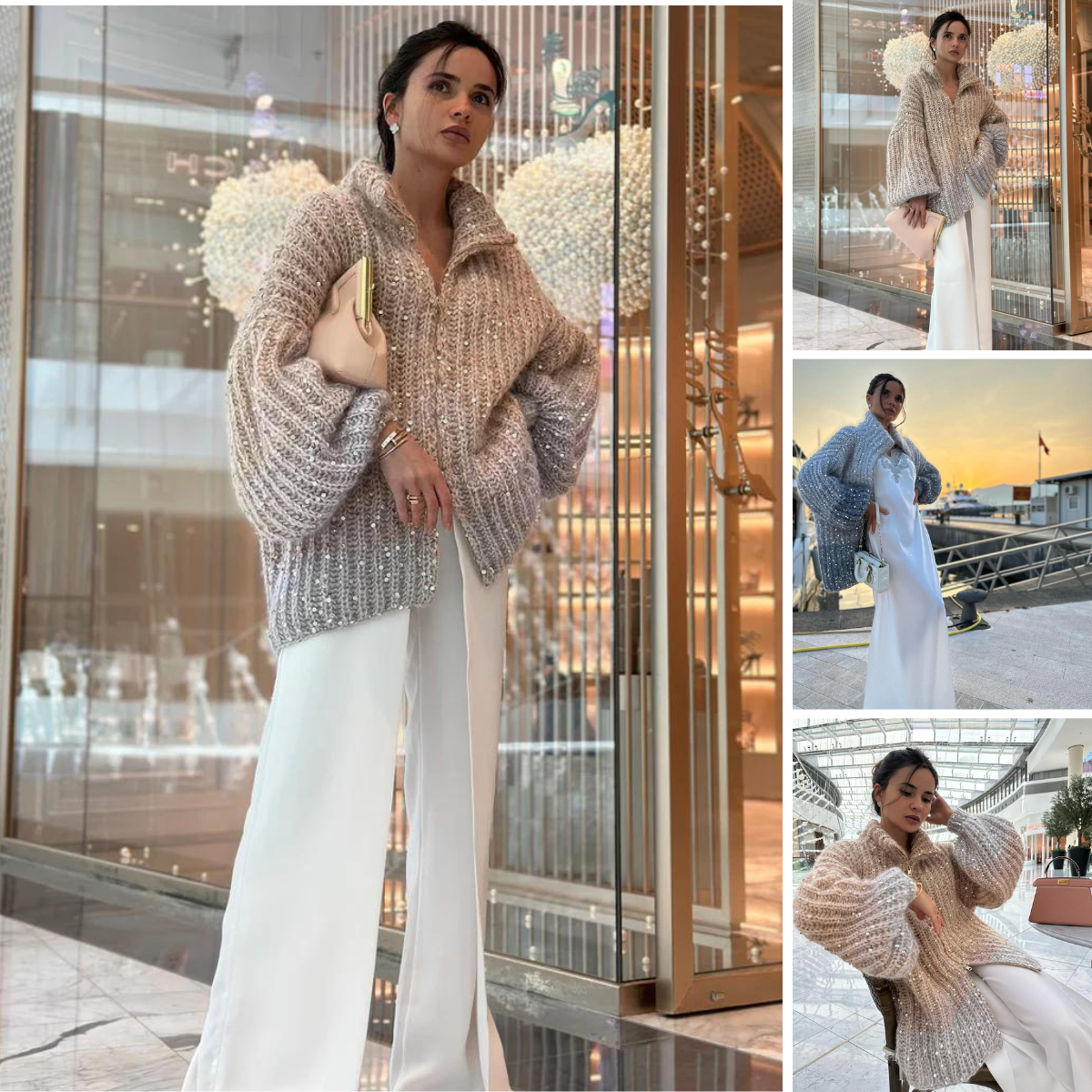 Robe Satinée Élégante, Sophistiquée, Drappée pour Femme