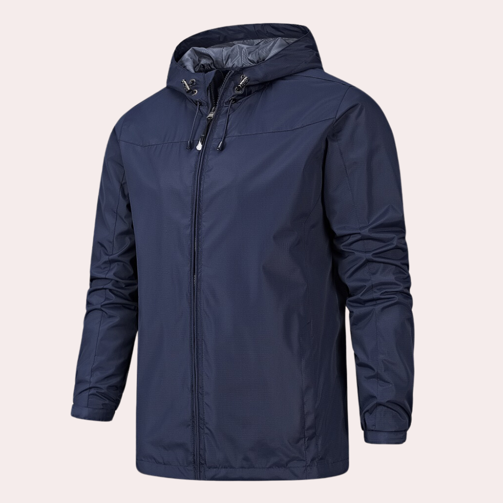 Veste coupe-vent homme – Coupe droite – Légère et déperlante – Capuche ajustable