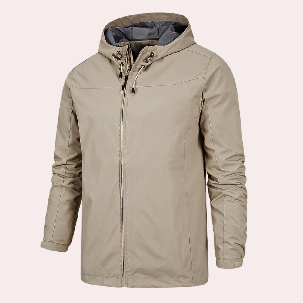 Veste coupe-vent homme – Coupe droite – Légère et déperlante – Capuche ajustable