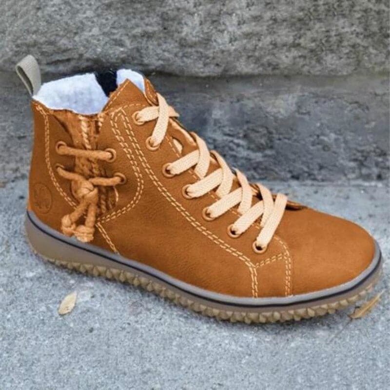Baskets montantes femme - Doublure chaude - Semelle en caoutchouc antidérapante - Style casual