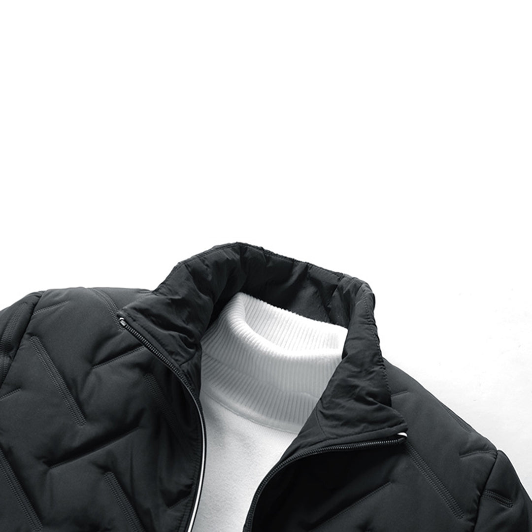 Veste matelassée homme – Coupe standard – Déperlante – Col montant – Poches zippées