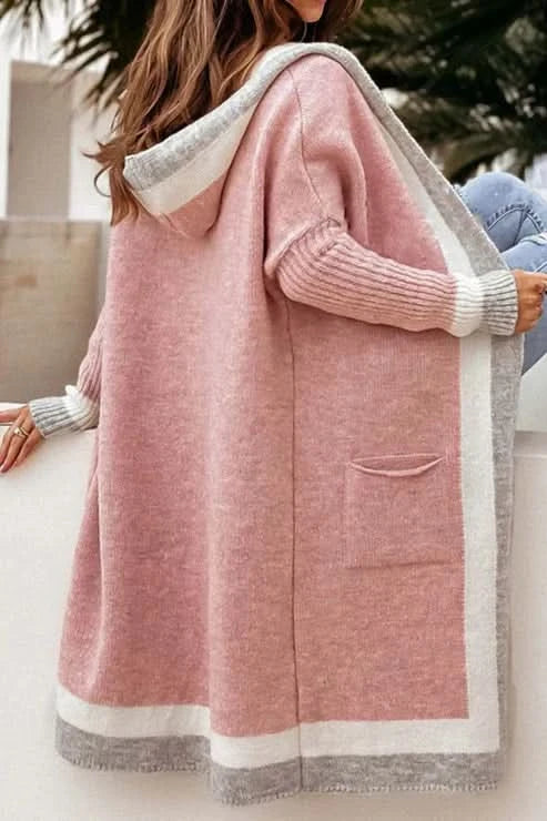 Cardigan élégant en velours peluche double face pour femme