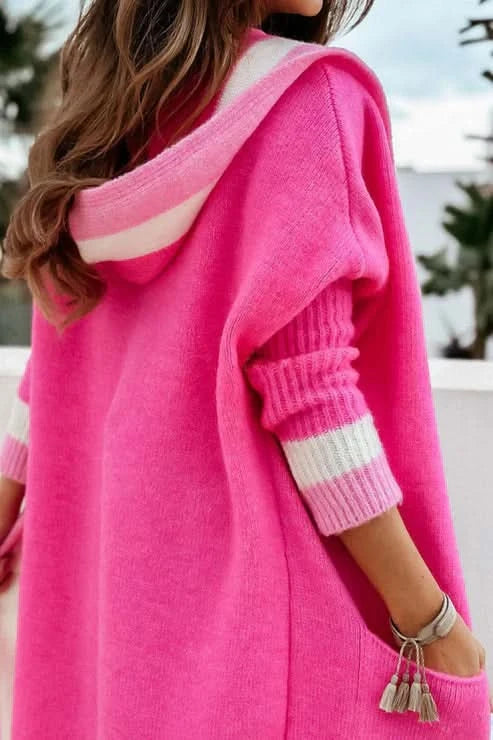 Cardigan élégant en velours peluche double face pour femme