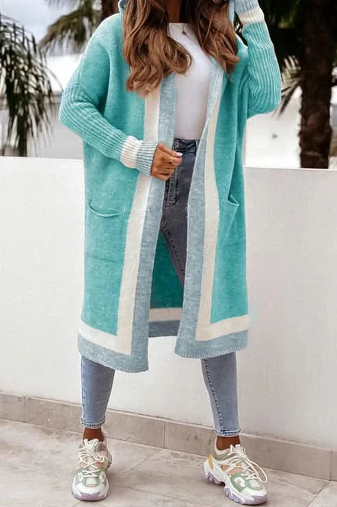 Cardigan élégant en velours peluche double face pour femme