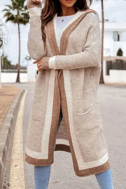 Cardigan élégant en velours peluche double face pour femme