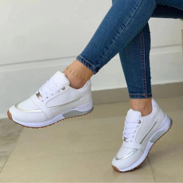 Baskets femme – Maintien voûte plantaire – Semelle amortissante – Respirantes casual