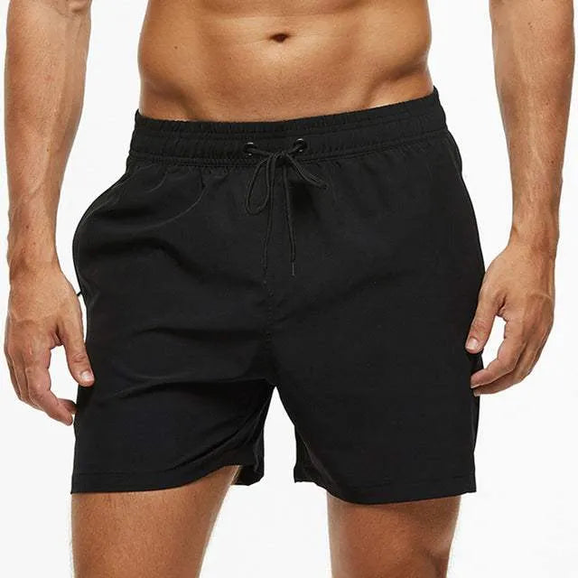 Short de Bain Homme - Taille Élastique avec Cordon - Léger et Respirant - Coupe Confortable