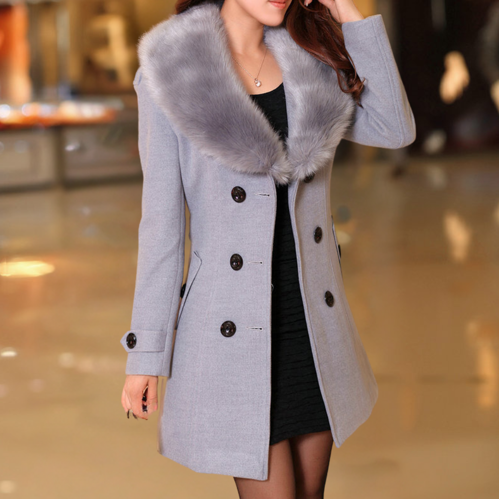 Trench élégant, chaud, sophistiqué pour femme