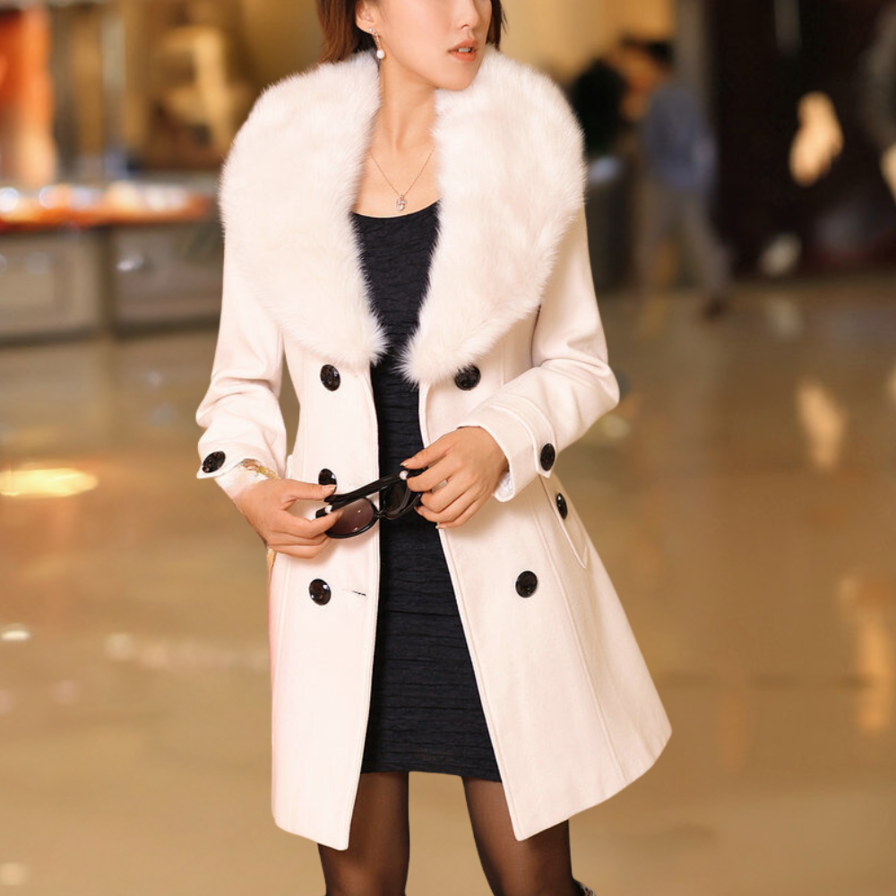 Trench élégant, chaud, sophistiqué pour femme