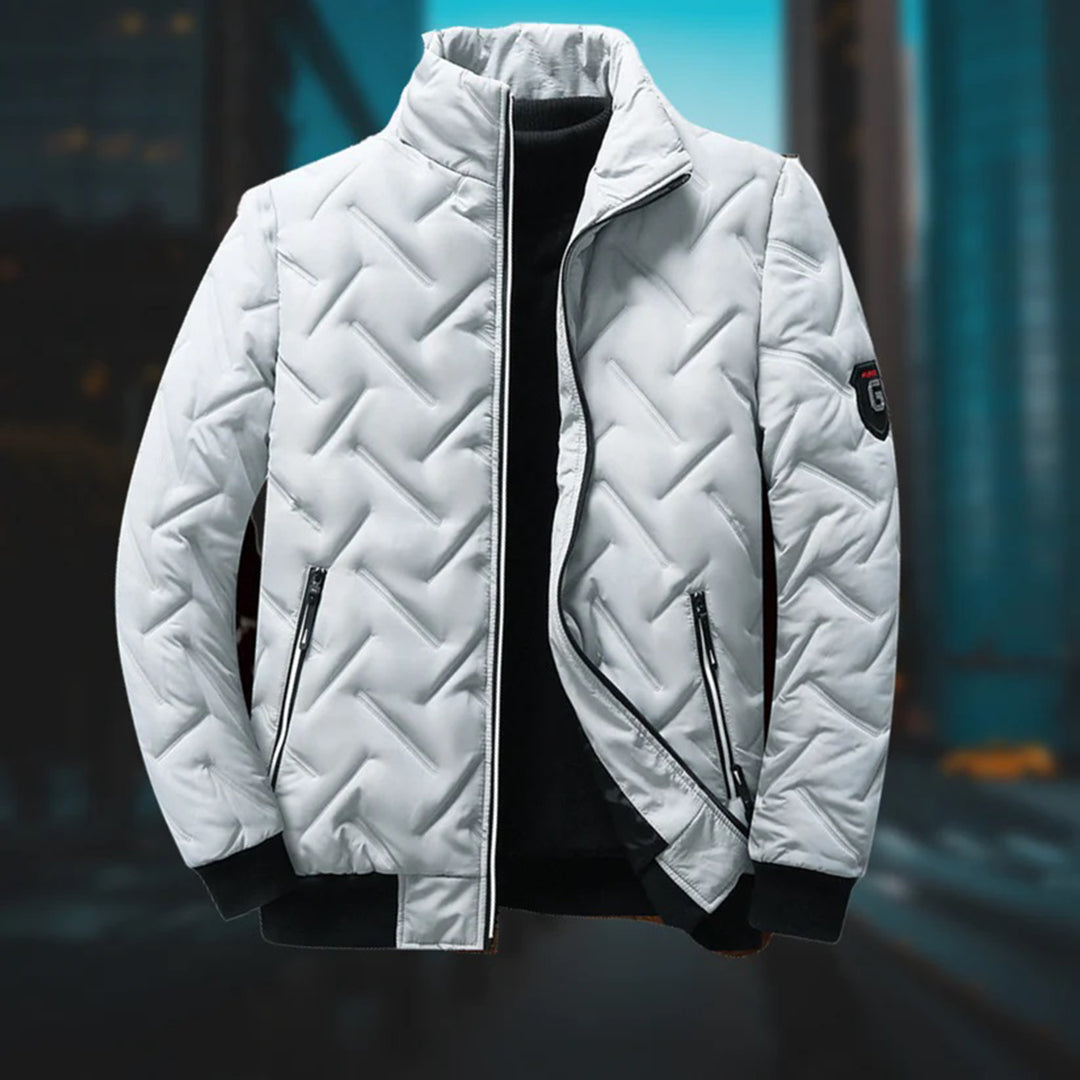 Veste matelassée homme – Coupe standard – Déperlante – Col montant – Poches zippées