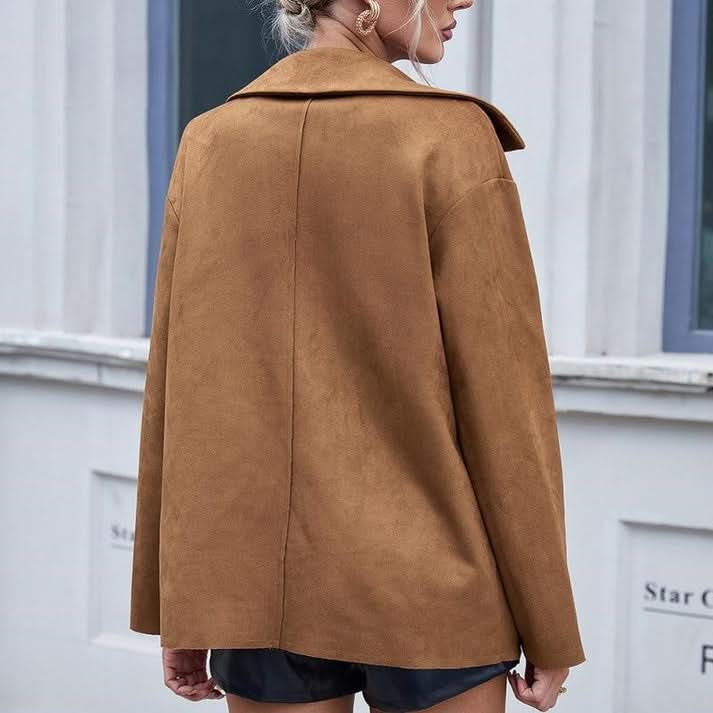 Veste élégante en similicuir pour femme