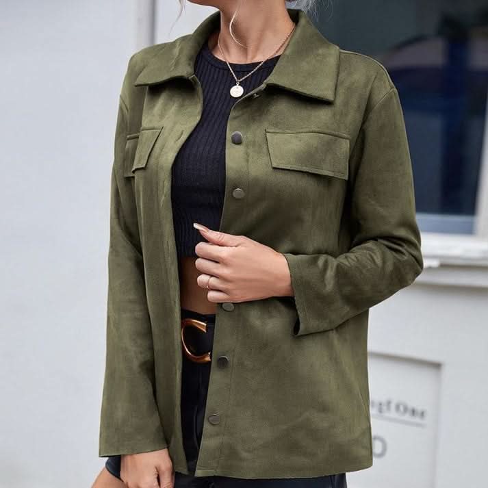 Veste élégante en similicuir pour femme