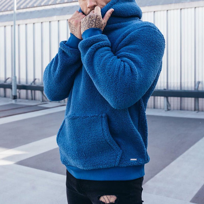 Sweat à capuche homme – Coupe décontractée – Molleton doux – Poche kangourou