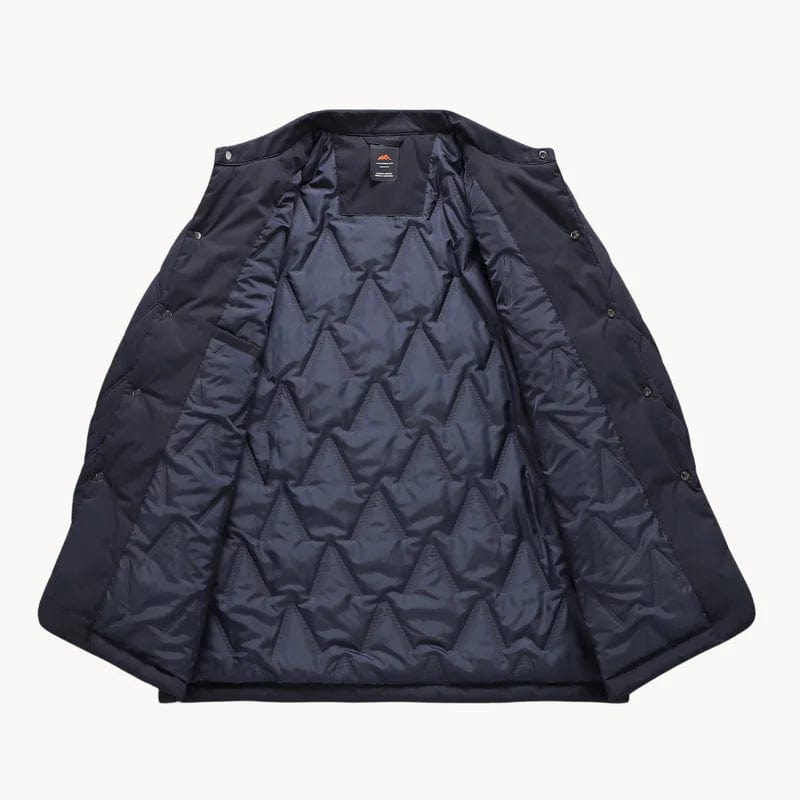 Homme Veste Matelassée - Tissu Tissé - Col Pointu - Longueur Hanches