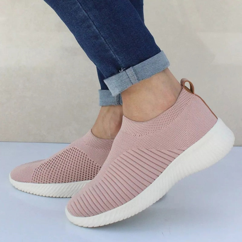 Baskets Femme - Respirantes en Maille - Confort Léger - Enfilage Facile