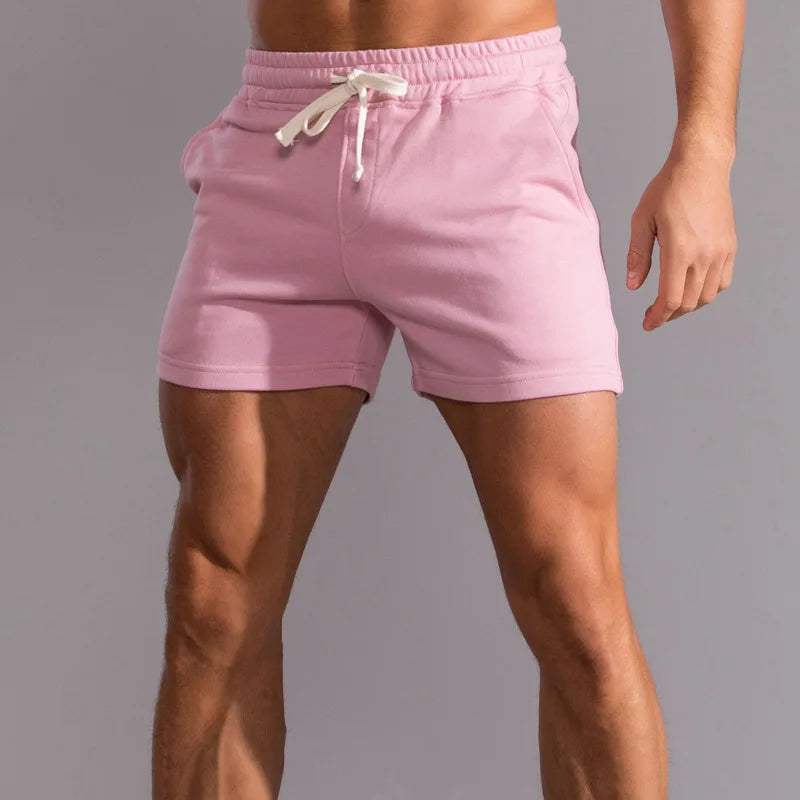 Short de Sport Homme - Taille Élastique avec Cordon - Confortable et Respirant - Poches Pratiques