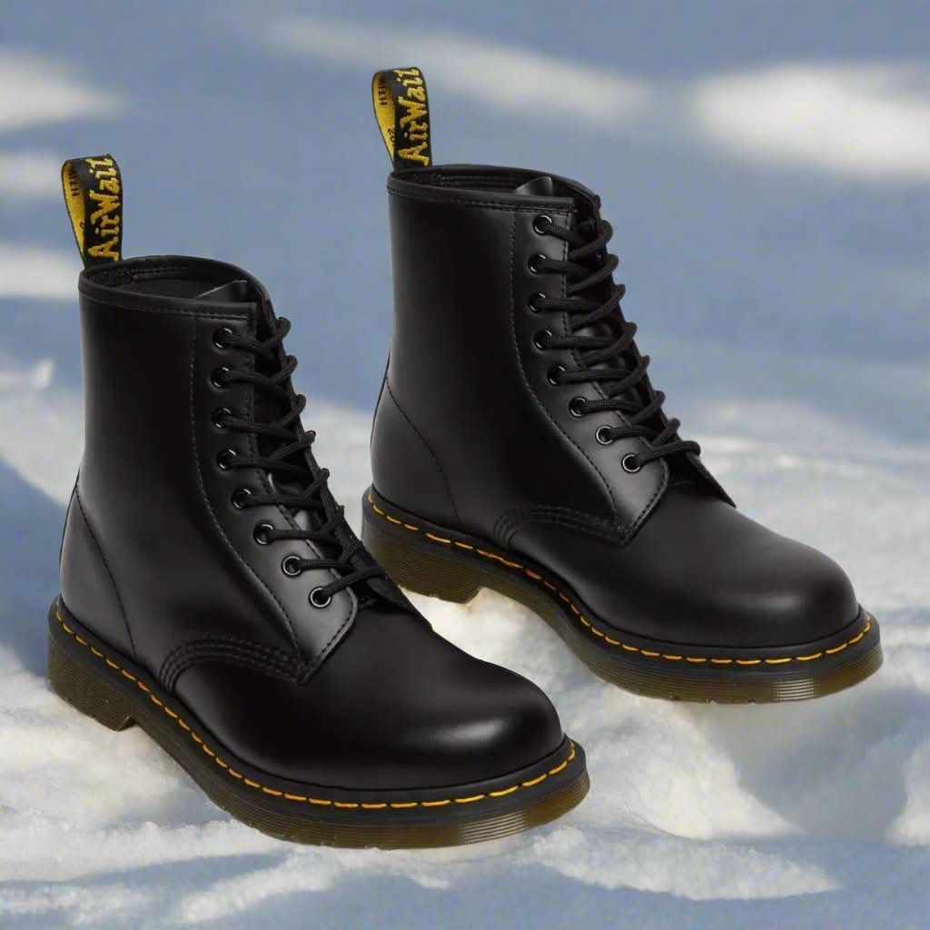 Bottes de Combat en Cuir - Semelle Antidérapante - Lacets Hauts - Confort Durable