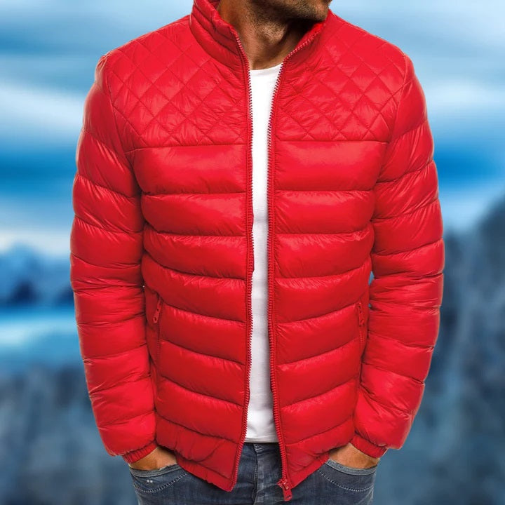 Veste matelassée homme – coupe regular – tissu déperlant – col montant zippé