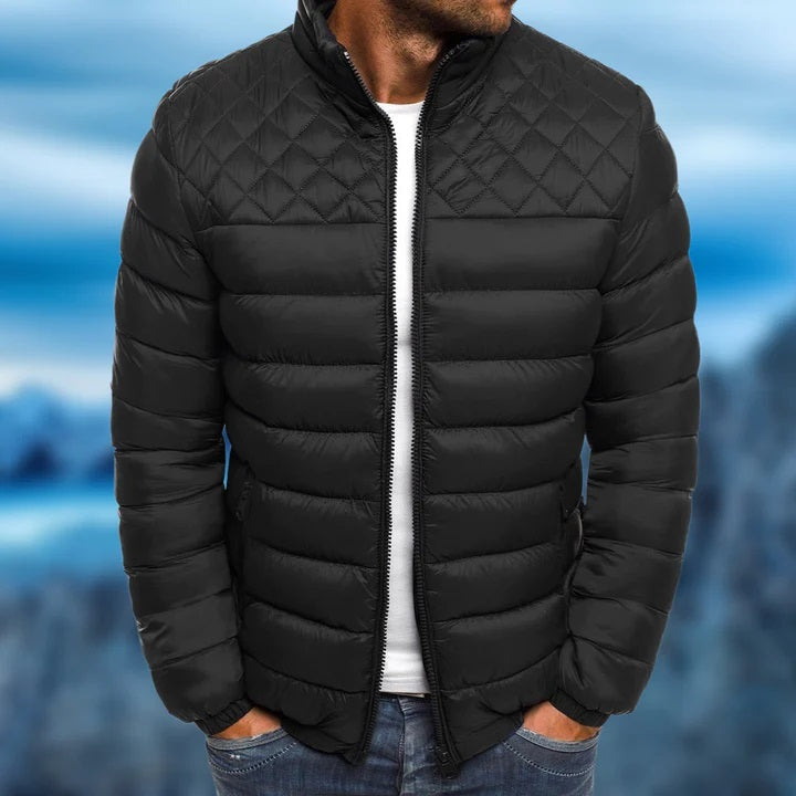 Veste matelassée homme – coupe regular – tissu déperlant – col montant zippé