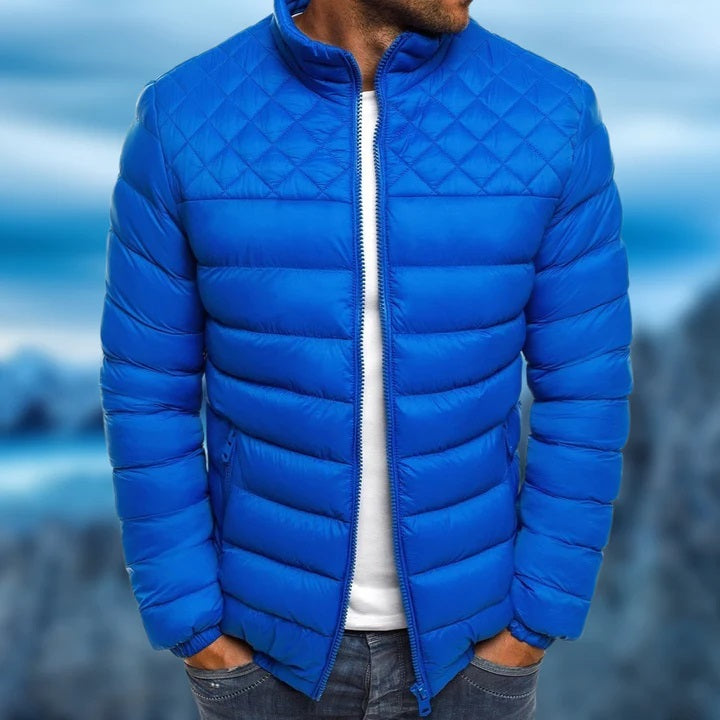 Veste matelassée homme – coupe regular – tissu déperlant – col montant zippé
