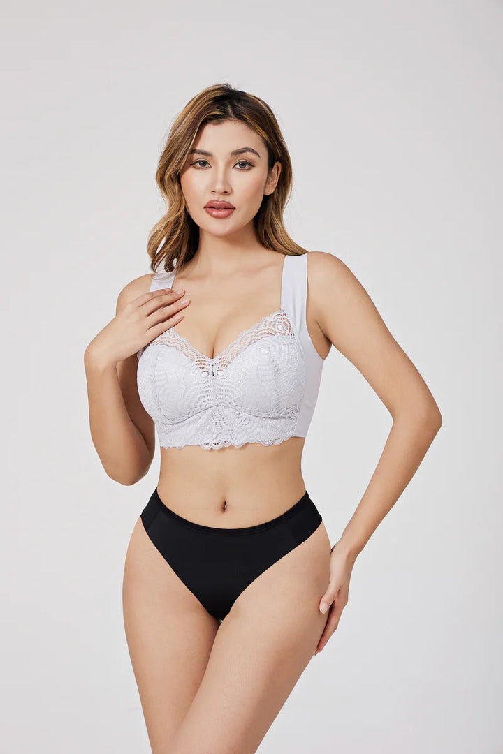 Soutien-gorge push-up femme – Dentelle élégante – Bretelles larges – Maintien confort