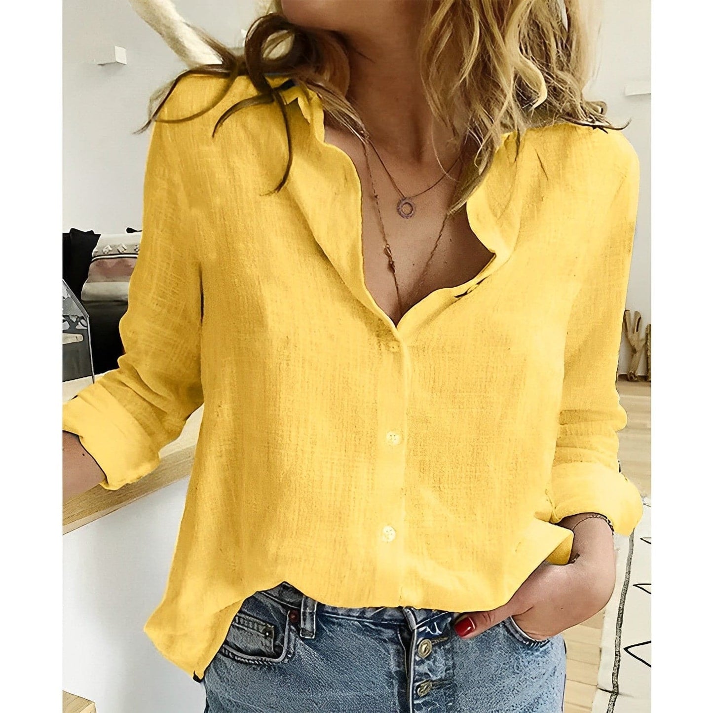 Laja - Blouse en toile légère de haute qualité