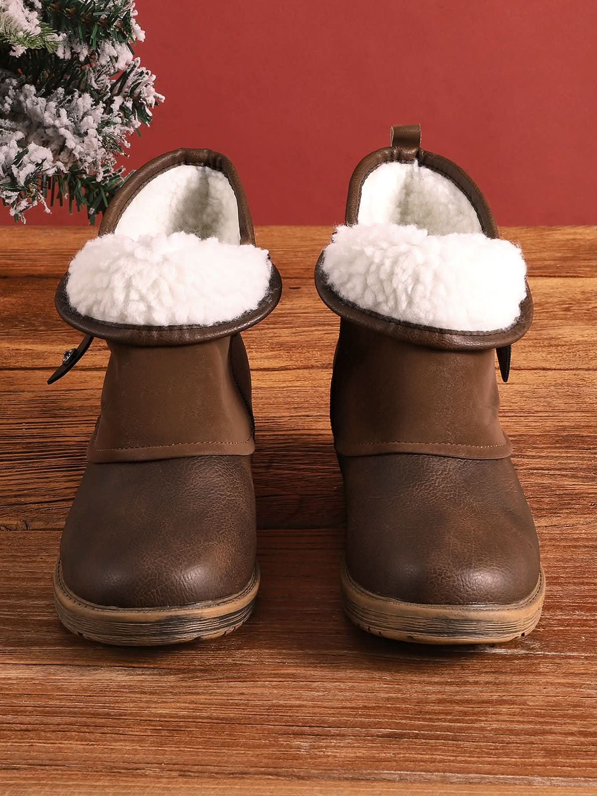 Bottes Femme - Bout Rond - Talon Bas Confortable - Style Décontracté Chic