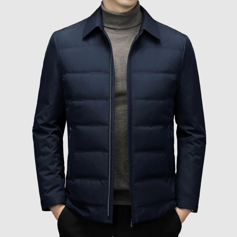 Veste matelassée homme – Coupe ajustée – Déperlante légère – Fermeture zippée