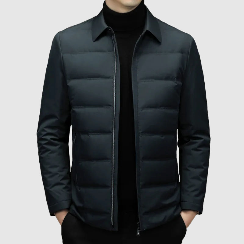 Veste matelassée homme – Coupe ajustée – Déperlante légère – Fermeture zippée